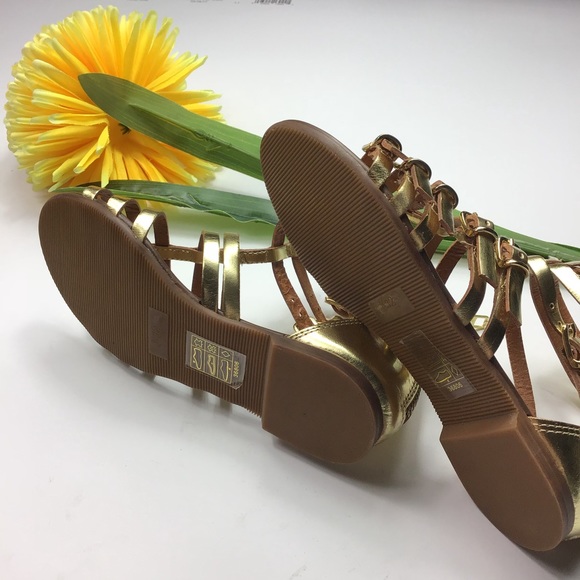 🆕 Crewcuts Gold Gladiator Sandals - Picture 6 of 8